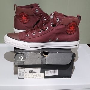 NWOT/B Converse Brown Mid-Top Sneakers Classic Design Mens 7.5 Womens 9.5